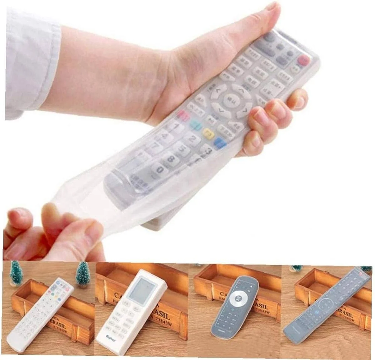 Starý ponožka na dálkový ovladač – a jsou pryč vytírané tlačítka