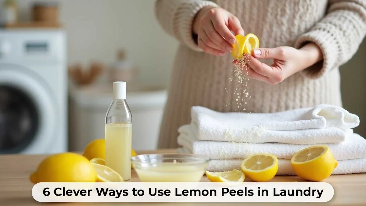 Citrónová kůra do pračky dělá zázraky s vůní