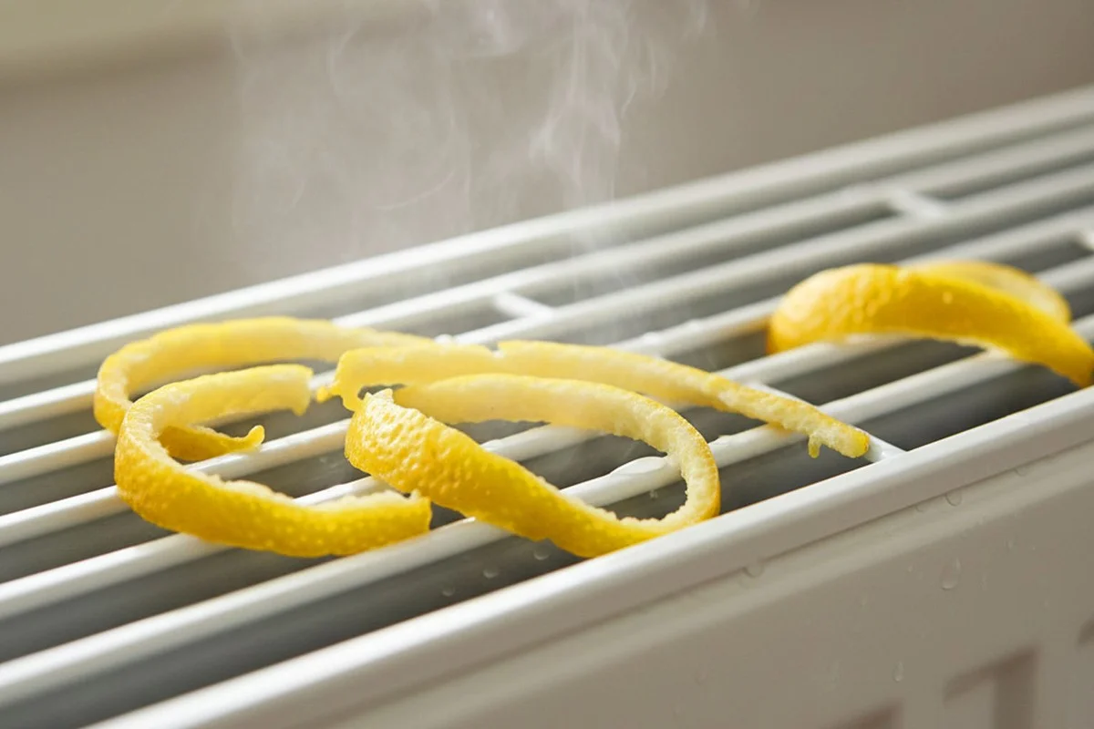 Citronová kůra za radiátor - když topení páchne, začněte zde