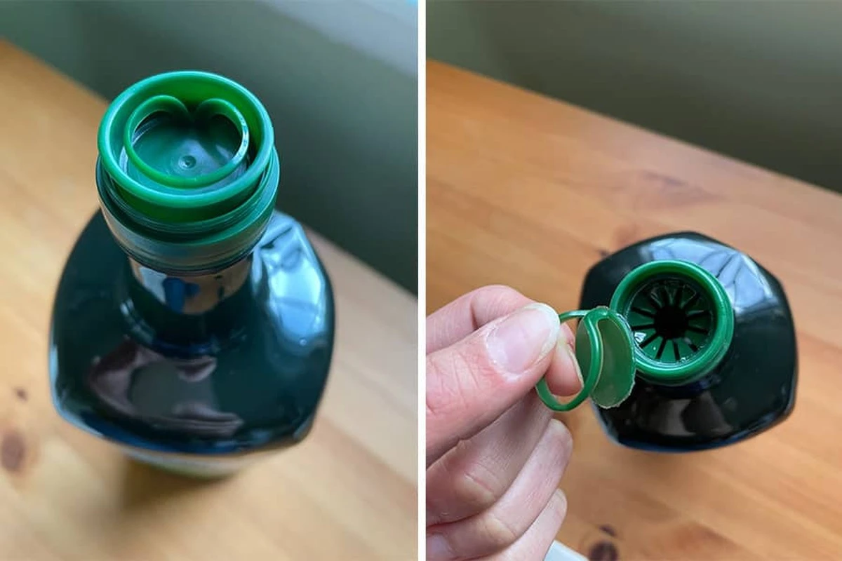 Gumička na láhvi s olejem: geniální trik na to, aby nezaschla